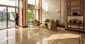 Kitchen in 3 BHK Apartment at Central Park Flower Valley Aqua Front Towers, Sohna Sector 33 – for Rent