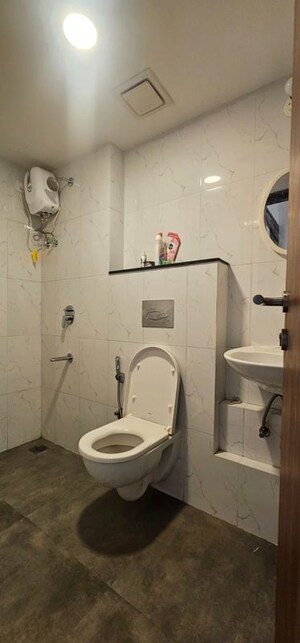 Bathroom in 2 BHK Apartment at Lodha Amara, Kolshet Road – for Rent