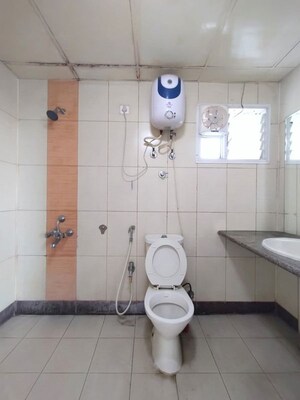 Bathroom in 3 BHK Apartment at AWHO Sandeep Vihar, Whitefield – for Rent