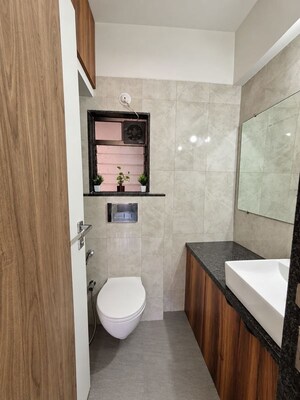 Bathroom in 2 BHK Apartment at Evershine Amavi 303 Phase 2, Virar West – for Rent