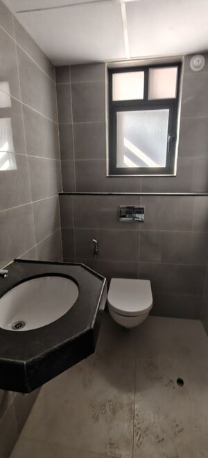Bathroom in 3 BHK Apartment at Shapoorji Pallonji Sensorium Vista, Hinjewadi – for Rent