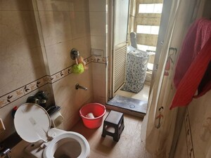 Bathroom in 1 BHK Apartment at Bhoomi Park, Malad West – for Rent