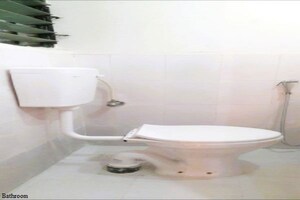 Bathroom in 1 BHK Apartment at Akash Pooja Garden, Wadegaon – for Rent