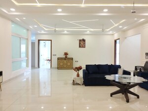 Living Room in 4 BHK Apartment at Vasant Kunj – for Rent