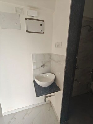 Bathroom in 3 BHK Apartment at VR Bhoomi Acres F Wing, Ghodbunder Road – for Rent