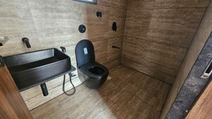Bathroom in 3 BHK Apartment at Unique K City, Keshav Nagar – for Sale