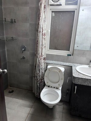 Bathroom in 3 BHK Apartment at Amrapali Enchante, Tech Zone 4 Greater Noida – for Rent
