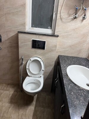 Bathroom in 3 BHK Apartment at Amrapali Enchante, Tech Zone 4 Greater Noida – for Rent