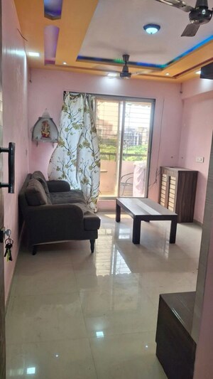 Living Room in 1 BHK Apartment at Gayatri Ravechi Jyot CHS, Ulwe – for Rent