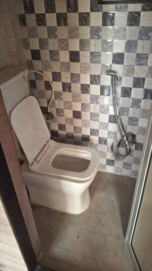 Bathroom in 1 BHK Apartment at Gayatri Ravechi Jyot CHS, Ulwe – for Rent