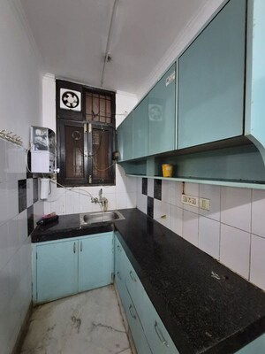 Kitchen in 3 BHK Builder Floor at Paryavaran Complex – for Rent