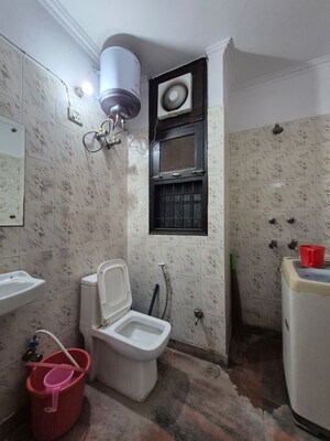 Bathroom in 3 BHK Builder Floor at Paryavaran Complex – for Rent
