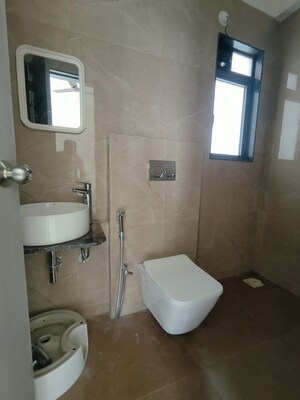 Bathroom in 2 BHK Apartment at Dhamji Shamji Mahavir Spring Tulip Phase 1, Pokhran Road No Two – for Rent