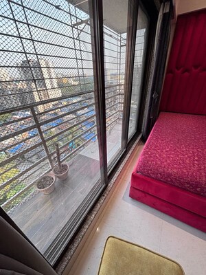 Balcony in 2 BHK Apartment at Prathamesh Krupa Kedar Darshan, Andheri West – for Rent