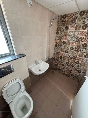 Bathroom in 2 BHK Apartment at Mahindra Happinest Tathawade Phase 1, Tathawade – for Rent