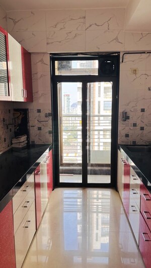 Kitchen in 2.5 BHK Apartment at Runwal Anthurium, Mulund West – for Rent