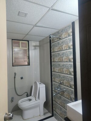 Bathroom in 3 BHK Apartment at SSD Sai Pearl, Pimple Saudagar – for Rent