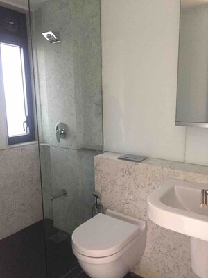 Bathroom in 2 BHK Apartment at Lodha New Cuffe Parade, Wadala – for Rent