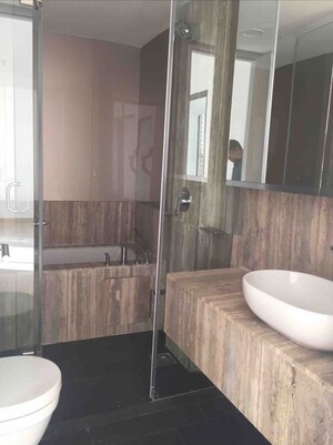 Bathroom in 2 BHK Apartment at Lodha New Cuffe Parade, Wadala – for Rent