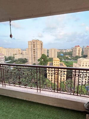 Balcony in 3 BHK Apartment at Hiranandani Tribeca, Ghodbunder Road – for Rent
