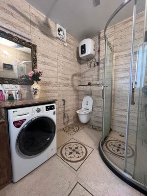Bathroom in 3 BHK Apartment at Sarita Vihar – for Sale