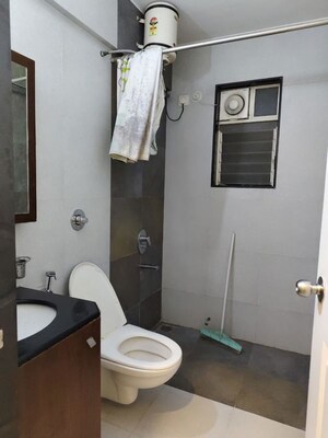 Bathroom in 3 BHK Apartment at Venkateshwara Mirabel, Baner – for Rent