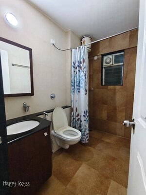 Bathroom in 3 BHK Apartment at Venkateshwara Mirabel, Baner – for Rent