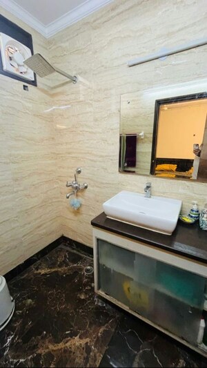 Bathroom in 1 BHK Builder Floor at Kalkaji – for Rent