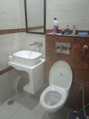 Bathroom in 3.5 BHK Builder Floor at Dhakoli – for Sale