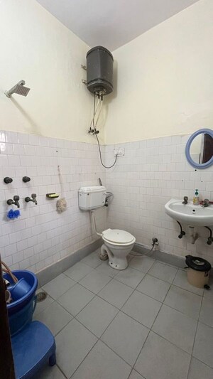 Bathroom in 3 BHK Builder Floor at New Rajinder Nagar – for Sale