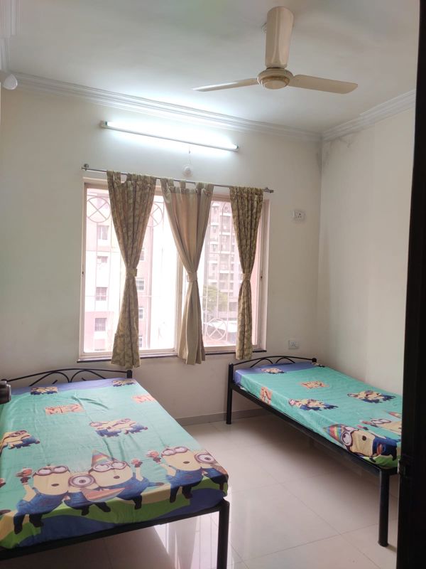 Bedroom in 2 BHK Apartment at Jarvari Apartment, Pimple Saudagar – for Rent