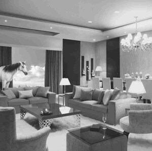 Living Room in 6 BHK Apartment at ATS Knightsbridge, Sector 124 – for Sale