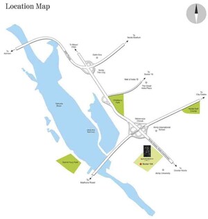 6 BHK Apartment – Map Location View at ATS Knightsbridge, Sector 124 - for Sale