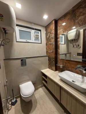 Bathroom in 3 BHK Builder Floor at Kalkaji – for Rent