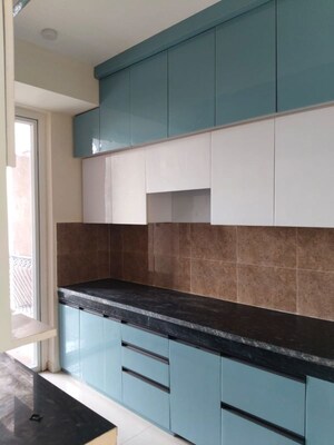 Kitchen in 2.5 BHK Apartment at Omaxe Hazratganj Residency, Gomti Nagar – for Rent