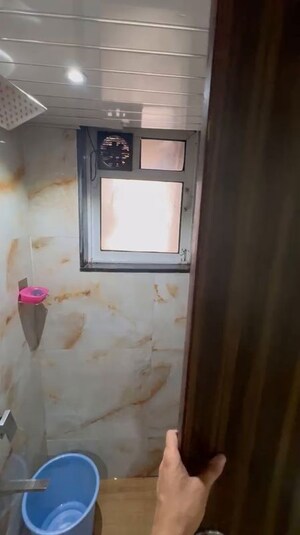 Bathroom in 2 BHK Apartment at Siddhi Highland Park, Kolshet Road – for Rent