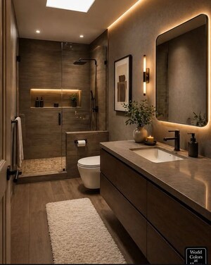 Bathroom in 4 BHK Apartment at Godrej Zenith, Sector 89 – for Sale