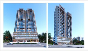 1 BHK Apartment – Exterior View View at Runwal Code Name Enchanted, Kolshet - for Sale