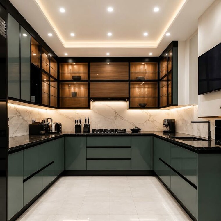 Kitchen, godrej-five-gardens 3 Bedroom 1410 Sq.Ft. Apartment In Matunga East Mumbai 10730222
