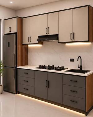 Kitchen in 3 BHK Apartment at Godrej Five Gardens, Matunga East – for Sale
