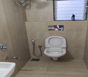 Bathroom in 3 BHK Apartment at Venu Apartments, Dadar East – for Rent
