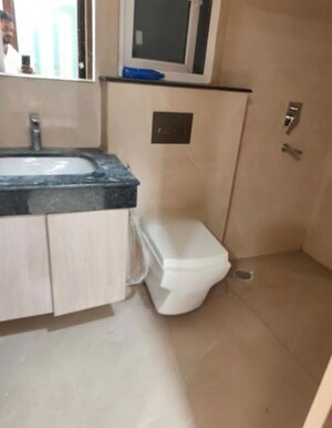 Bathroom in 4 BHK Apartment at Rishita Manhattan, Gomti Nagar – for Rent