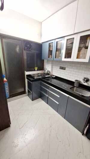 Kitchen in 1 RK Apartment at Satellite Garden, Goregaon East – for Rent