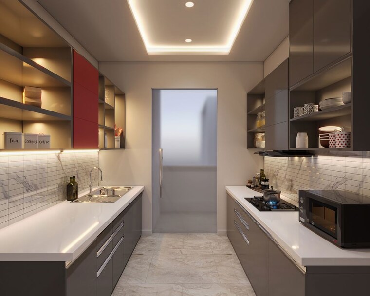 Kitchen, elan-the-presidential 5 Bedroom 4495 Sq.Ft. Apartment In Sector 106 Gurgaon 10730358