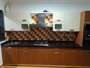 Kitchen in 4 BHK Apartment at Embassy Habitat, Palace Road – for Rent