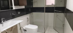 Bathroom in 3 BHK Apartment at Jayabheri Orange County, Gachibowli – for Rent
