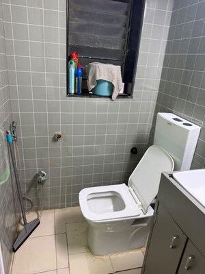 Bathroom in 1 BHK Apartment at Montana CHS, Andheri West – for Rent