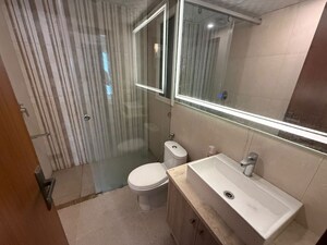 Bathroom in Studio Apartment at Central Park Flower Valley Aqua Front Towers, Sohna Sector 33 – for Rent