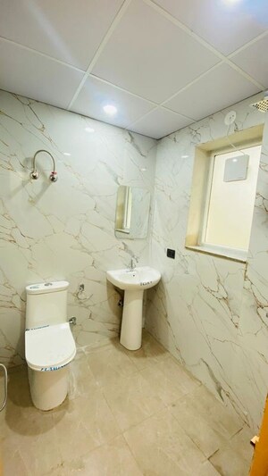 Bathroom in 1 RK Builder Floor at RBC II, Sushant Lok I – for Rent