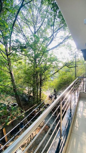 Balcony in 1 RK Builder Floor at RBC II, Sushant Lok I – for Rent